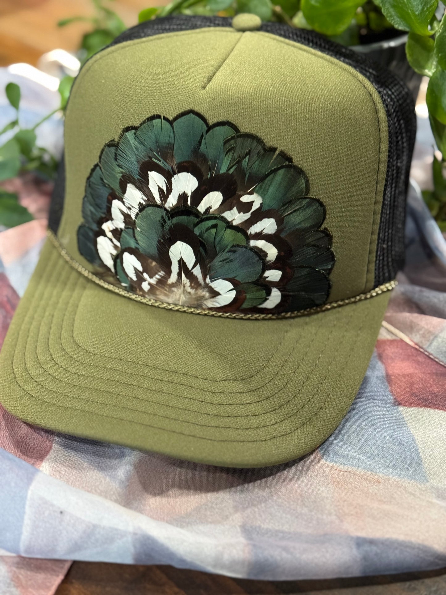 Army Crawl Feather Trucker
