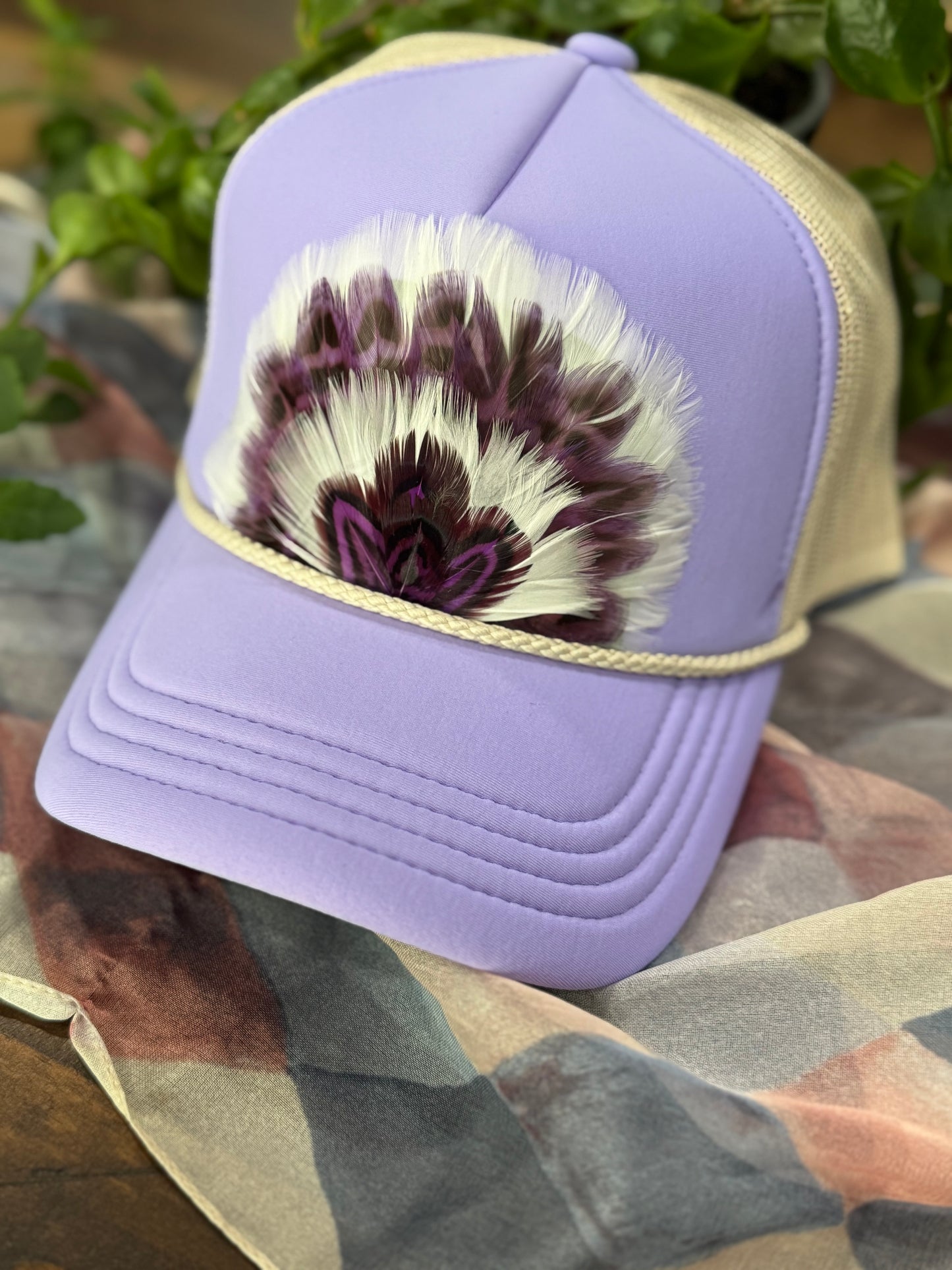 Purple Princess Feather Trucker