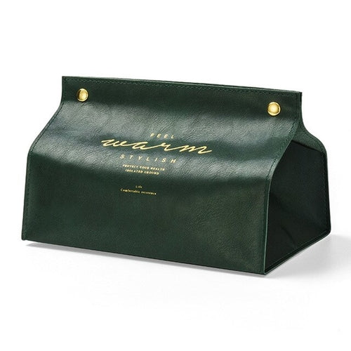 Leather Tissue Box Case