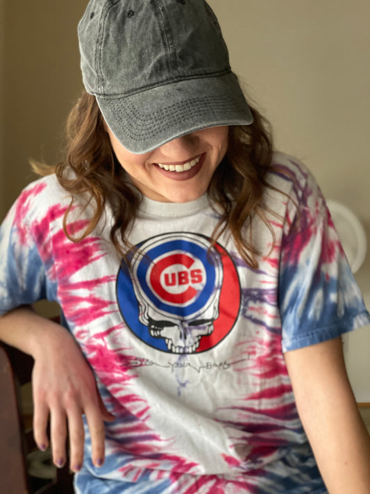 Grateful Dead & Cubs Mash Up (Retro T-Shirt)